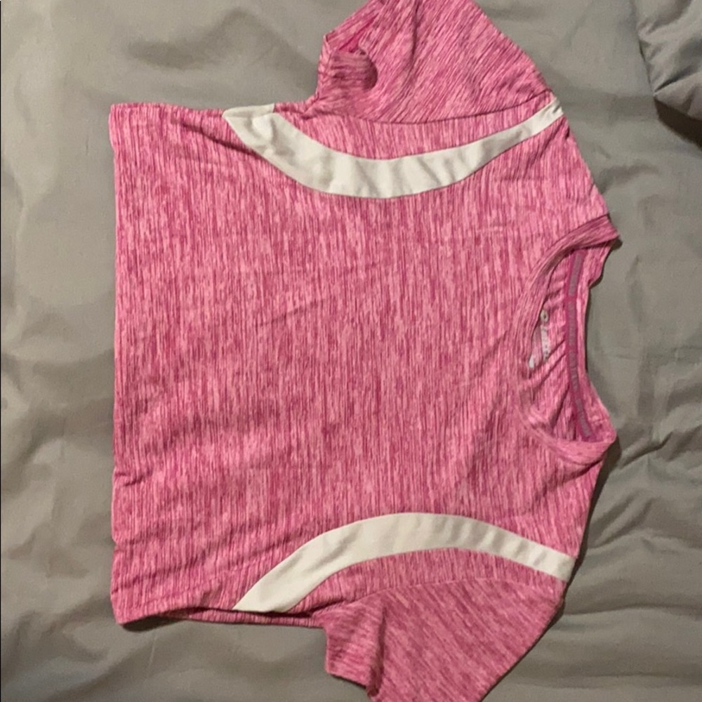 Pink workout shirt